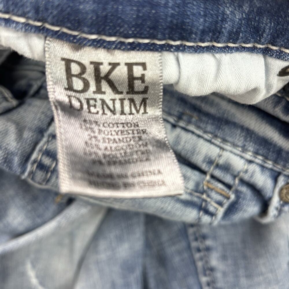 BKE Buckle Alec Straight Leg Jeans Men's 32L Actual 30" W x‎ 33.5"Ins Distressed - Picture 10 of 16